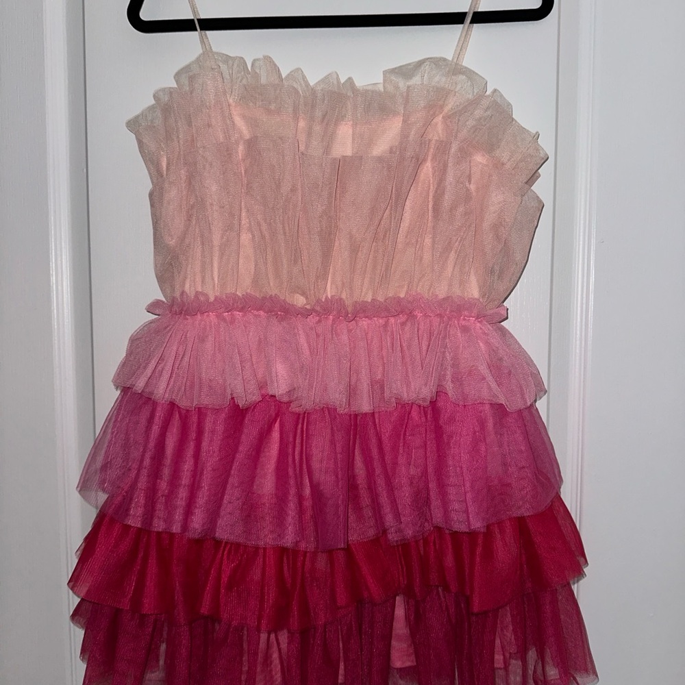 Storia Blush and Pink Tulle Dress